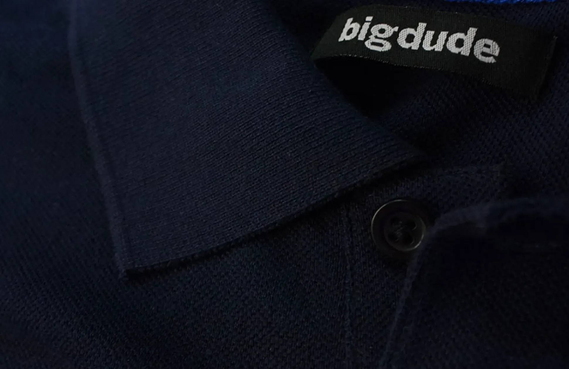 Bigdude Plain Polo Shirt Navy Tall