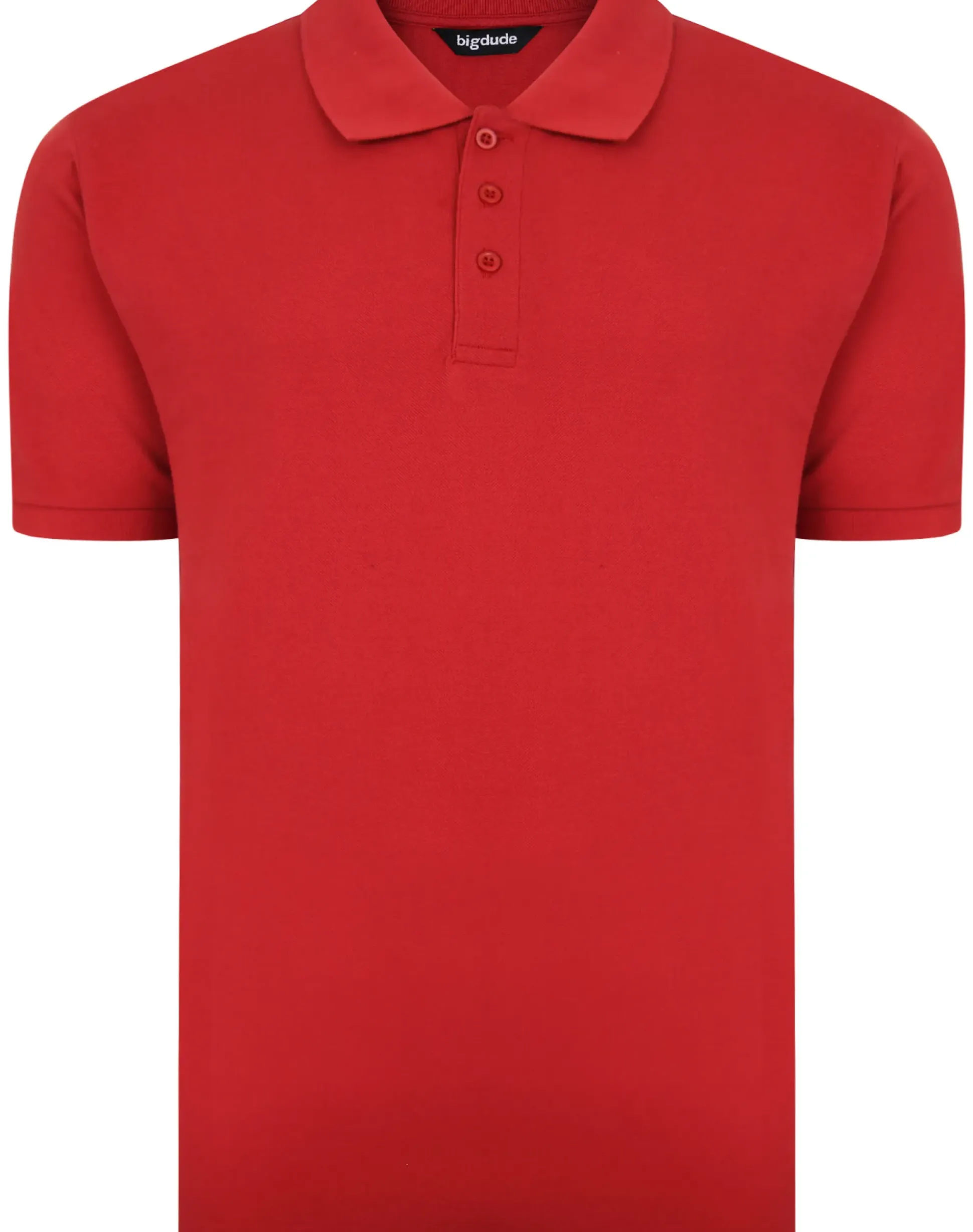 Bigdude Plain Polo Shirt Pepper Red Tall