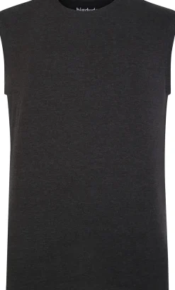 Bigdude Plain Sleeveless T-Shirt Charcoal