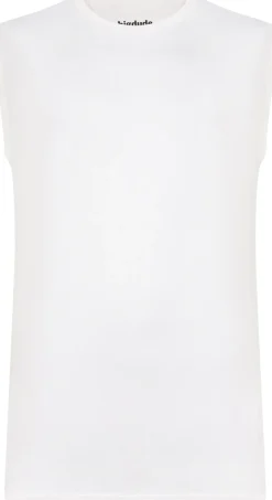 Bigdude Plain Sleeveless T-Shirt White