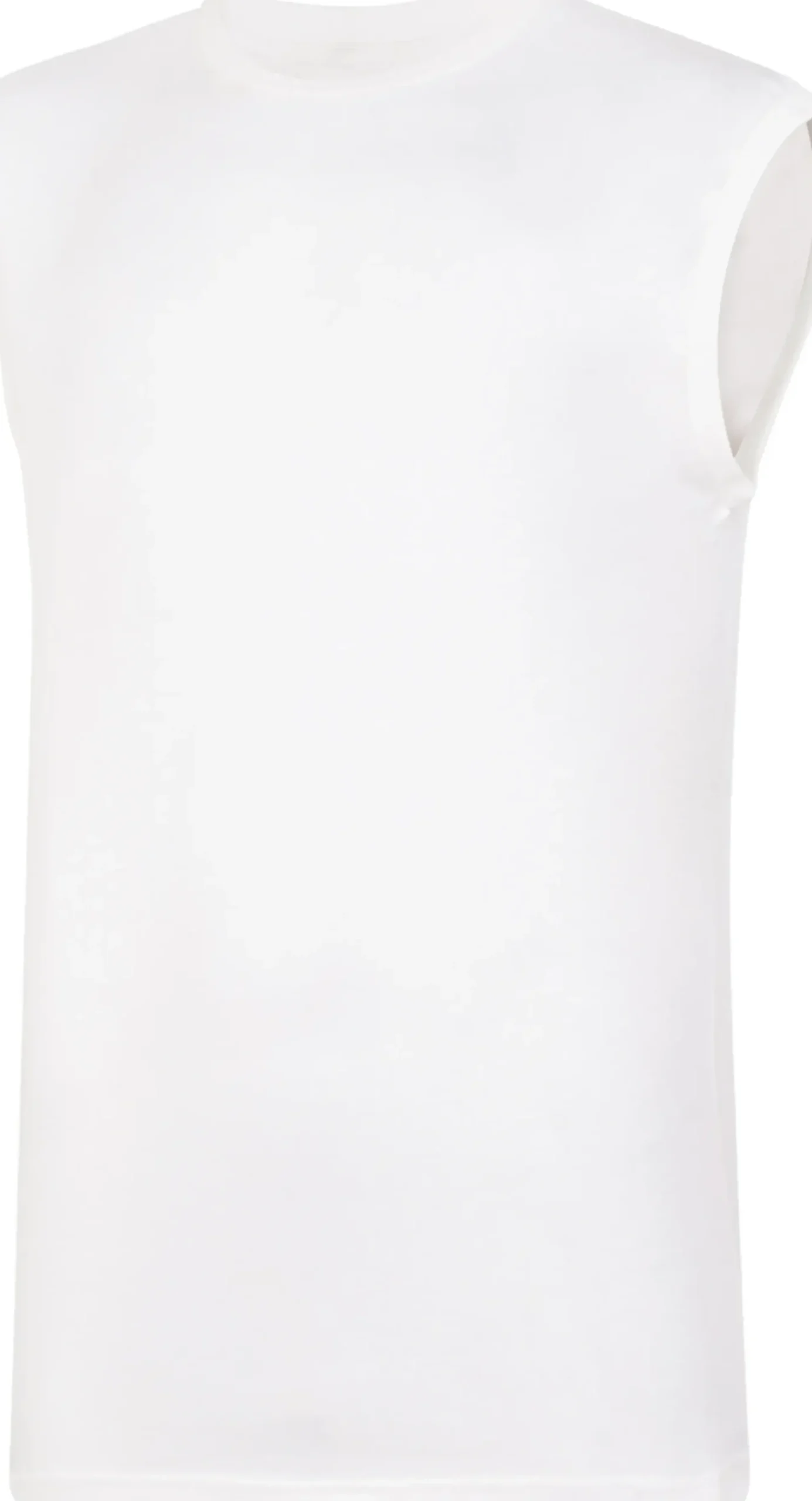 Bigdude Plain Sleeveless T-Shirt White