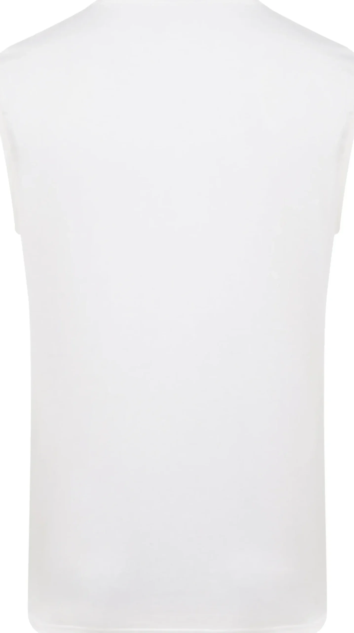 Bigdude Plain Sleeveless T-Shirt White