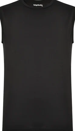 Bigdude Plain Sleeveless T-Shirt Black