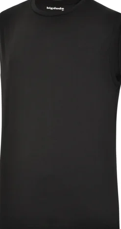 Bigdude Plain Sleeveless T-Shirt Black