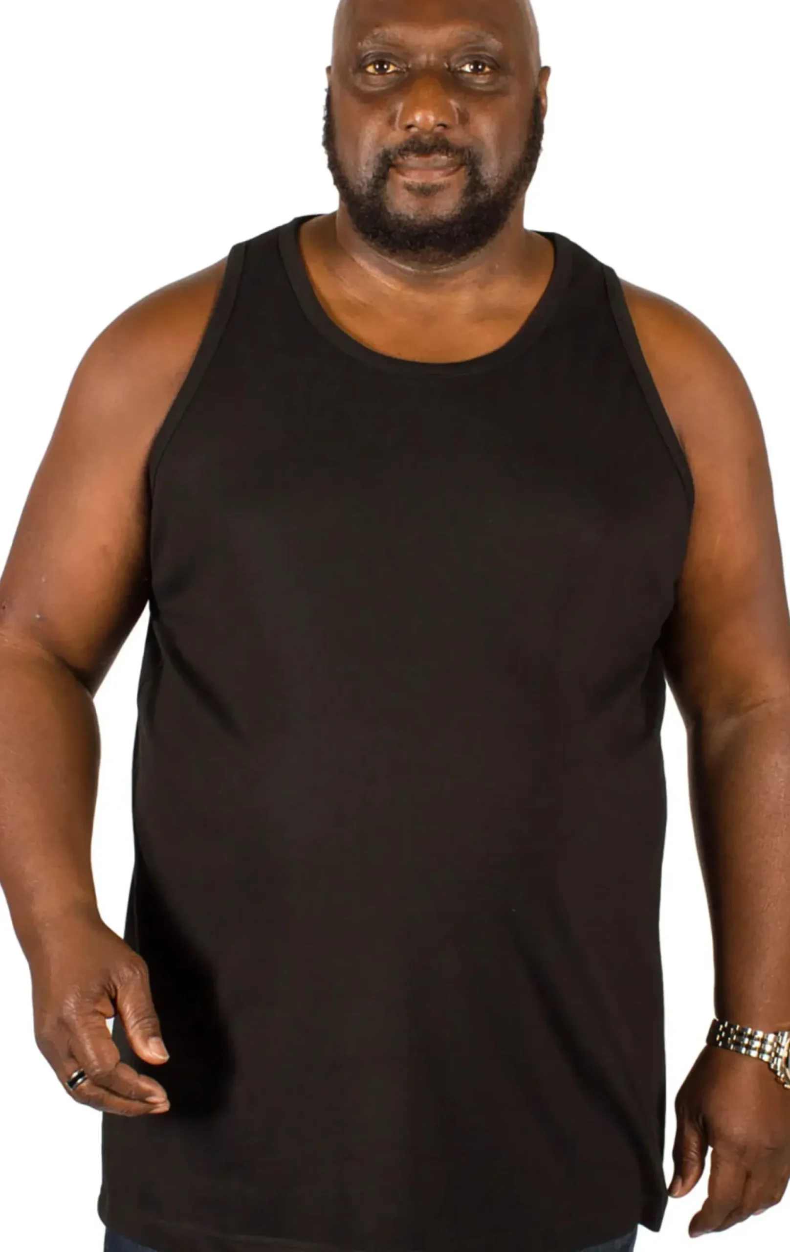 Bigdude Plain Vest Black