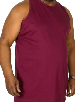 Bigdude Plain Vest Burgundy