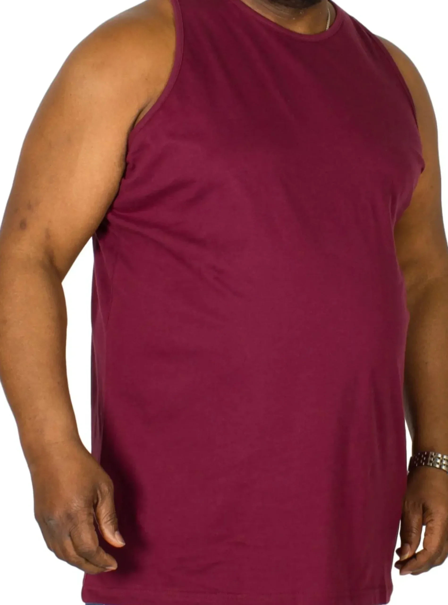 Bigdude Plain Vest Burgundy