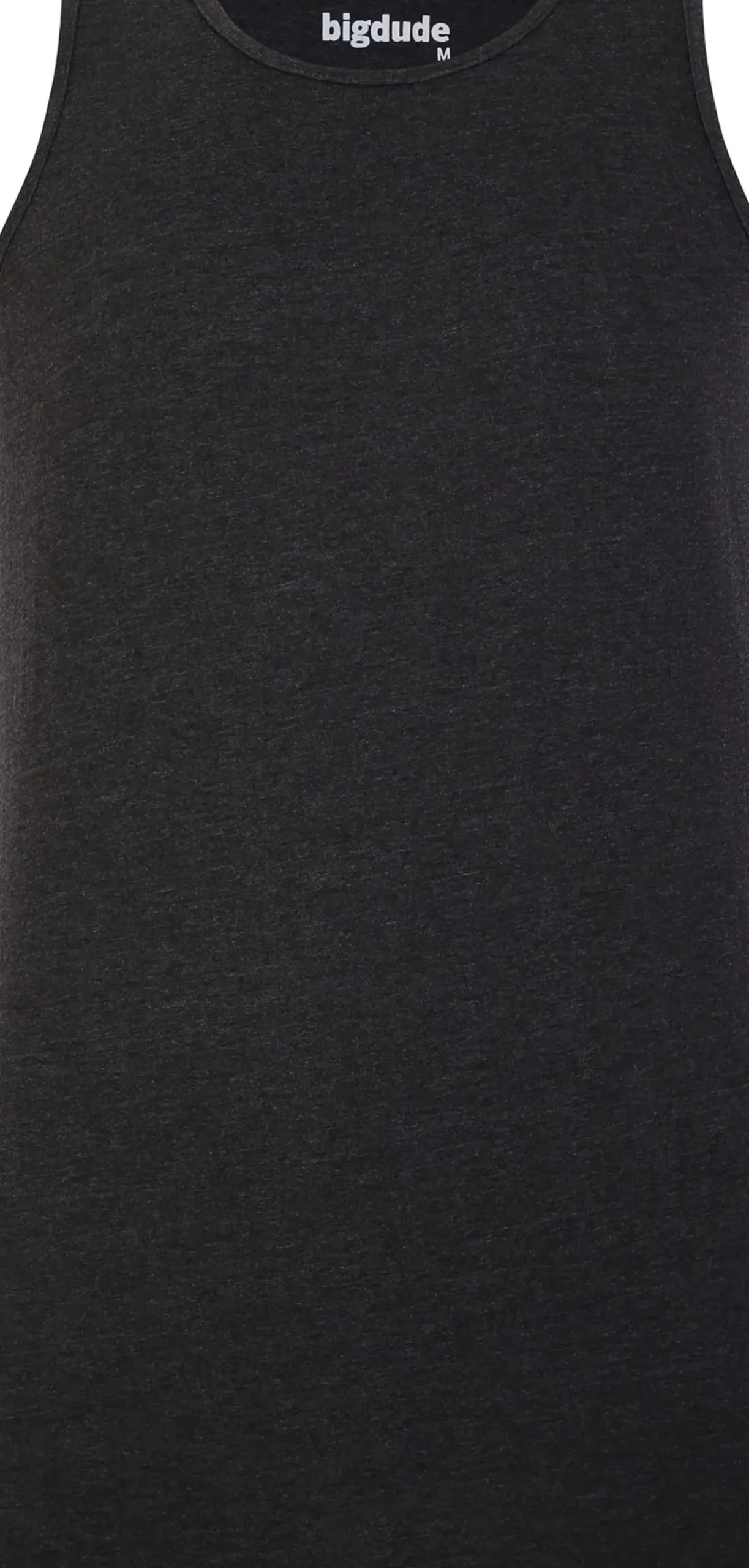 Bigdude Plain Vest Charcoal