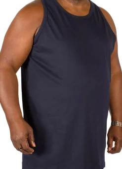 Bigdude Plain Vest Navy Tall