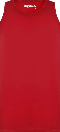 Bigdude Plain Vest Pepper Red