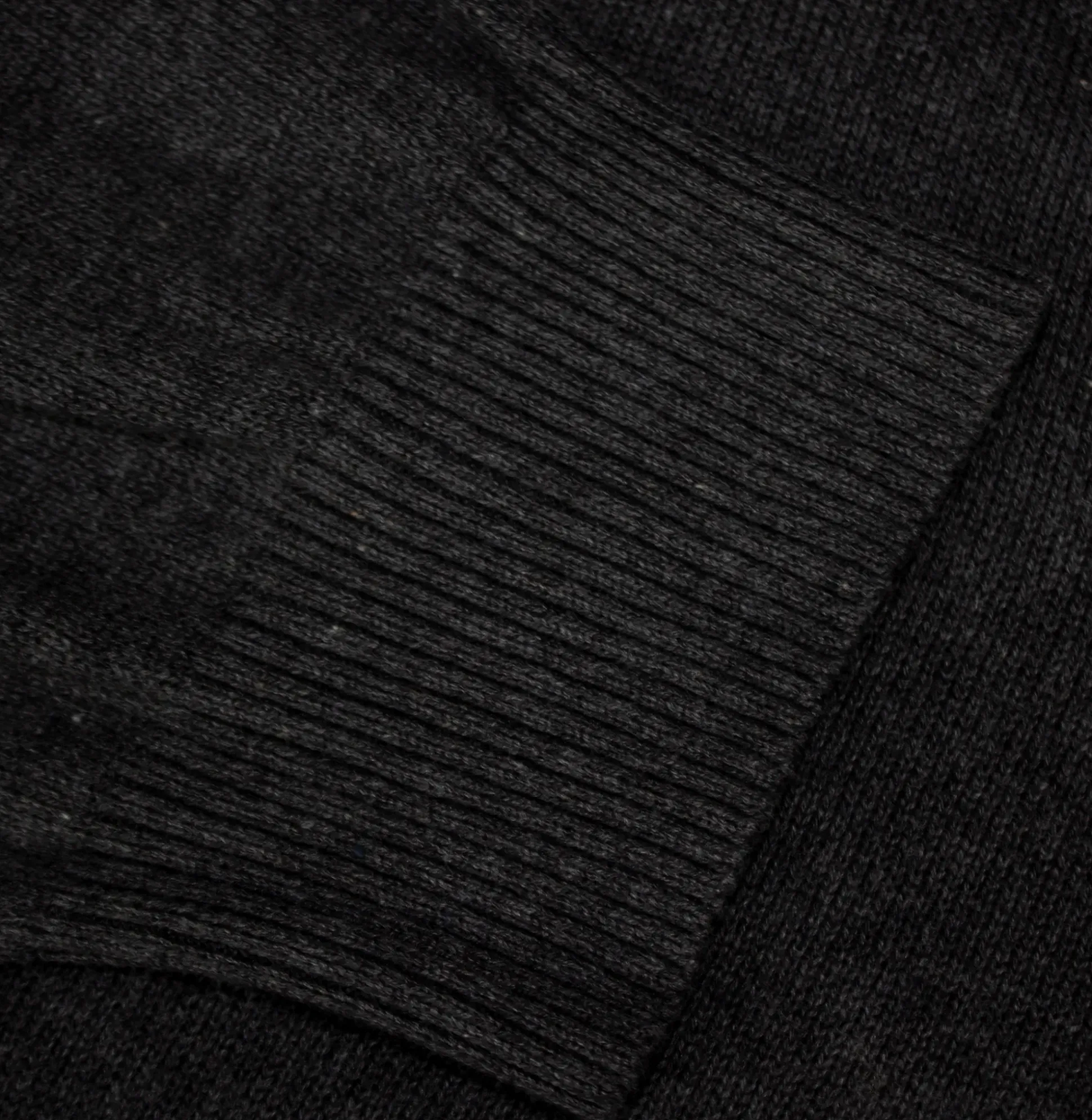 Bigdude Plain V-Neck Knitted Cardigan Black
