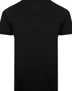 Bigdude Plain V-Neck T-Shirt Black