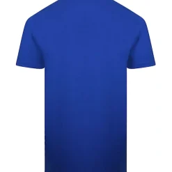 Bigdude Plain V-Neck T-Shirt Royal Blue
