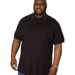 Bigdude Polo Shirt With Pocket Black