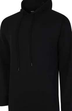 Bigdude Relaxed Fit Lightweight Hoody Black Tall