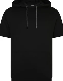 Bigdude Short Sleeve Hoody Black