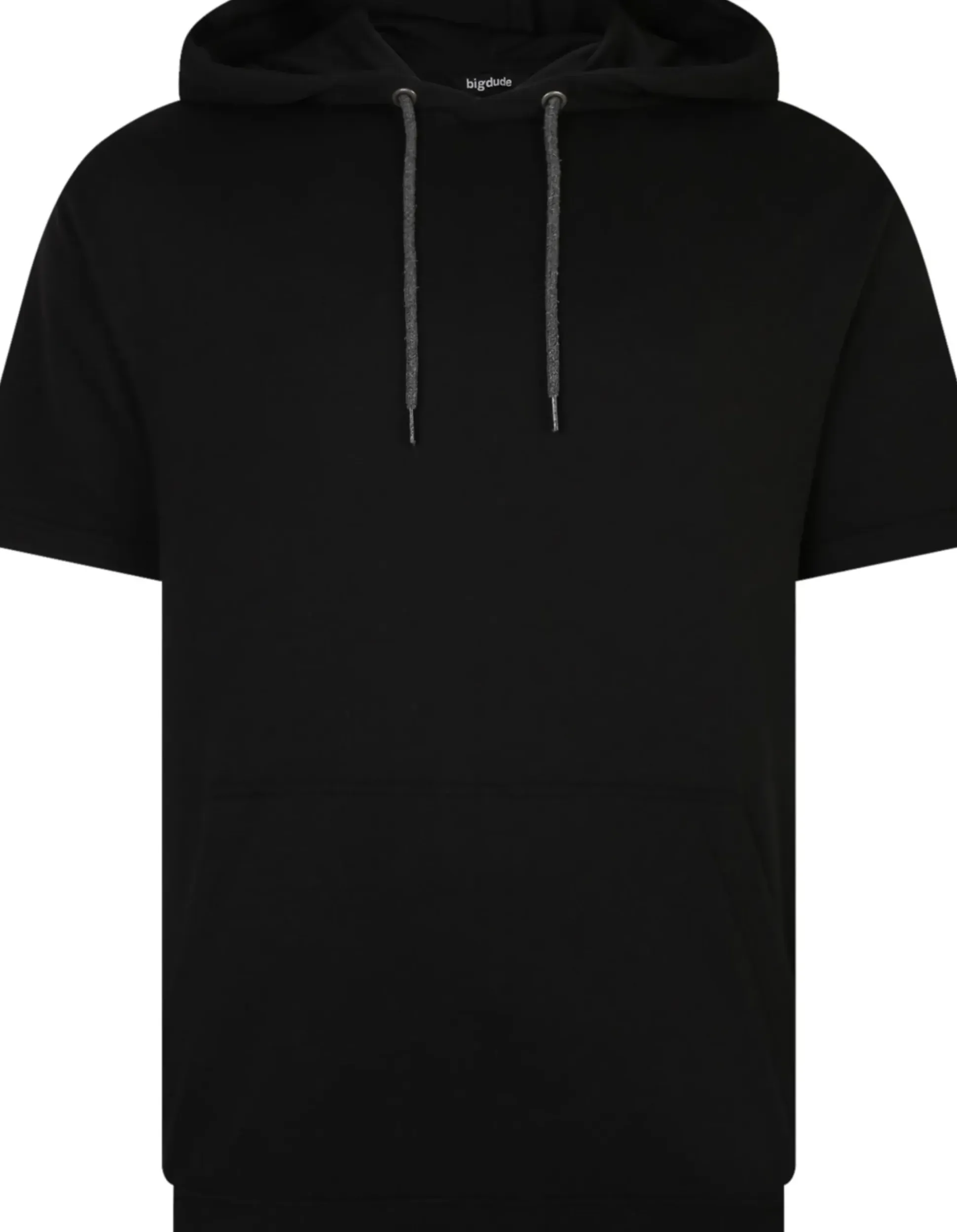 Bigdude Short Sleeve Hoody Black