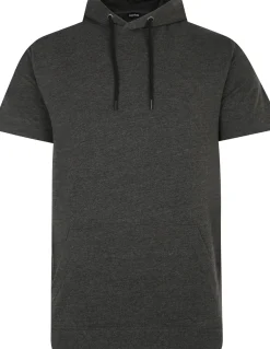 Bigdude Short Sleeve Hoody Charcoal