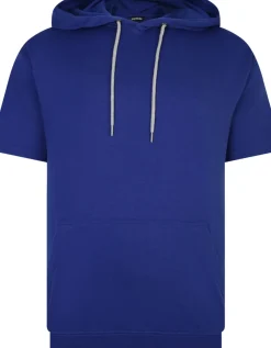 Bigdude Short Sleeve Hoody Cobalt Blue Tall