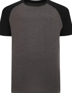 Bigdude Short Sleeve PJ Set Charcoal