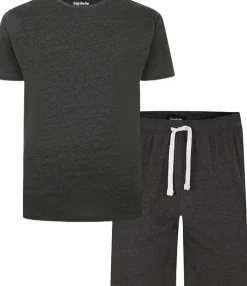 Bigdude Short Sleeve Pyjama Set Charcoal