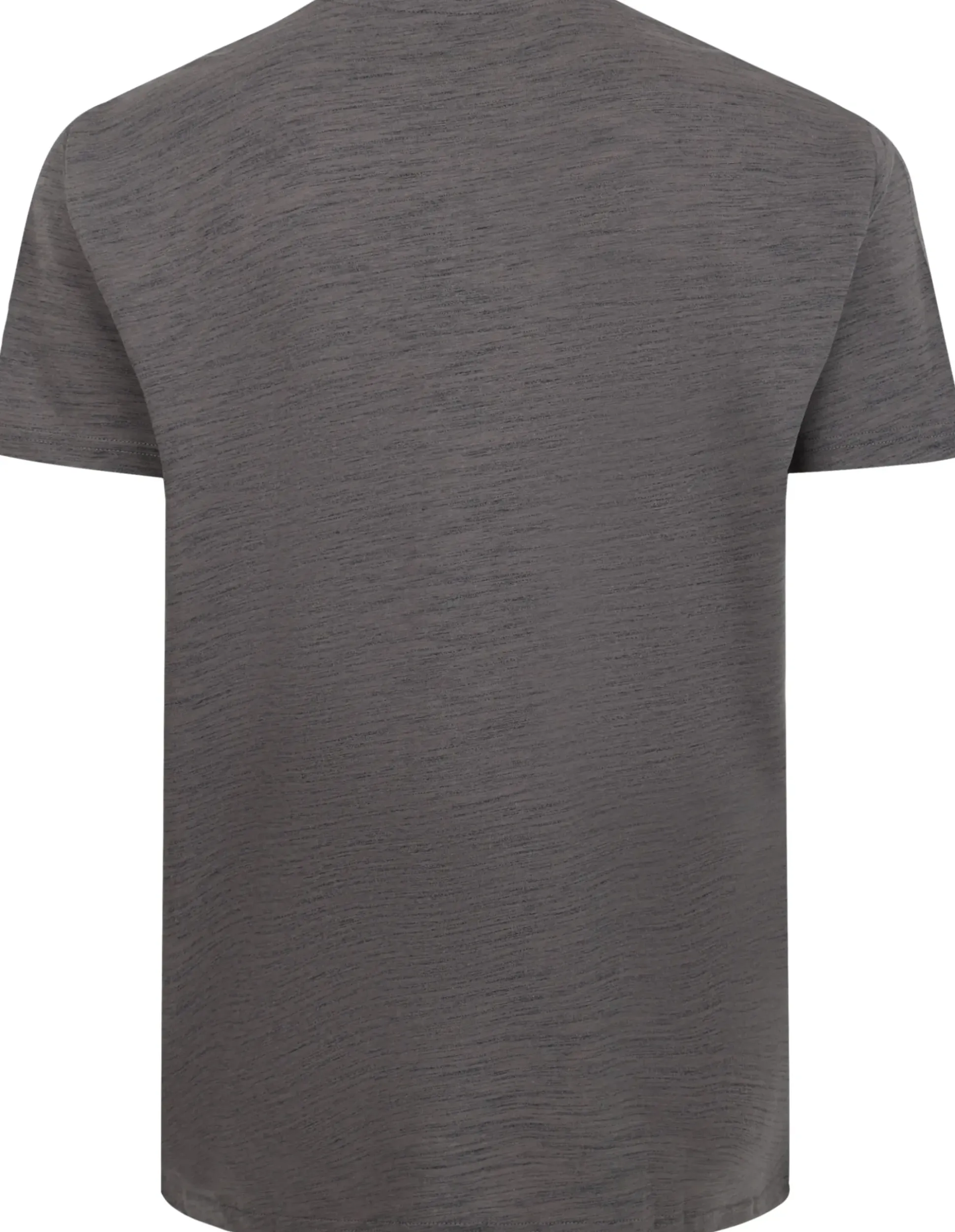 Bigdude Space Dye Bronx Print T-Shirt Charcoal