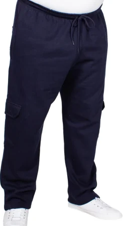 Bigdude Straight Leg Cargo Joggers Navy