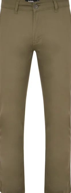 Bigdude Stretch Chino Trousers Light Khaki