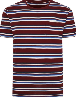 Bigdude Stripe T-Shirt Burgundy