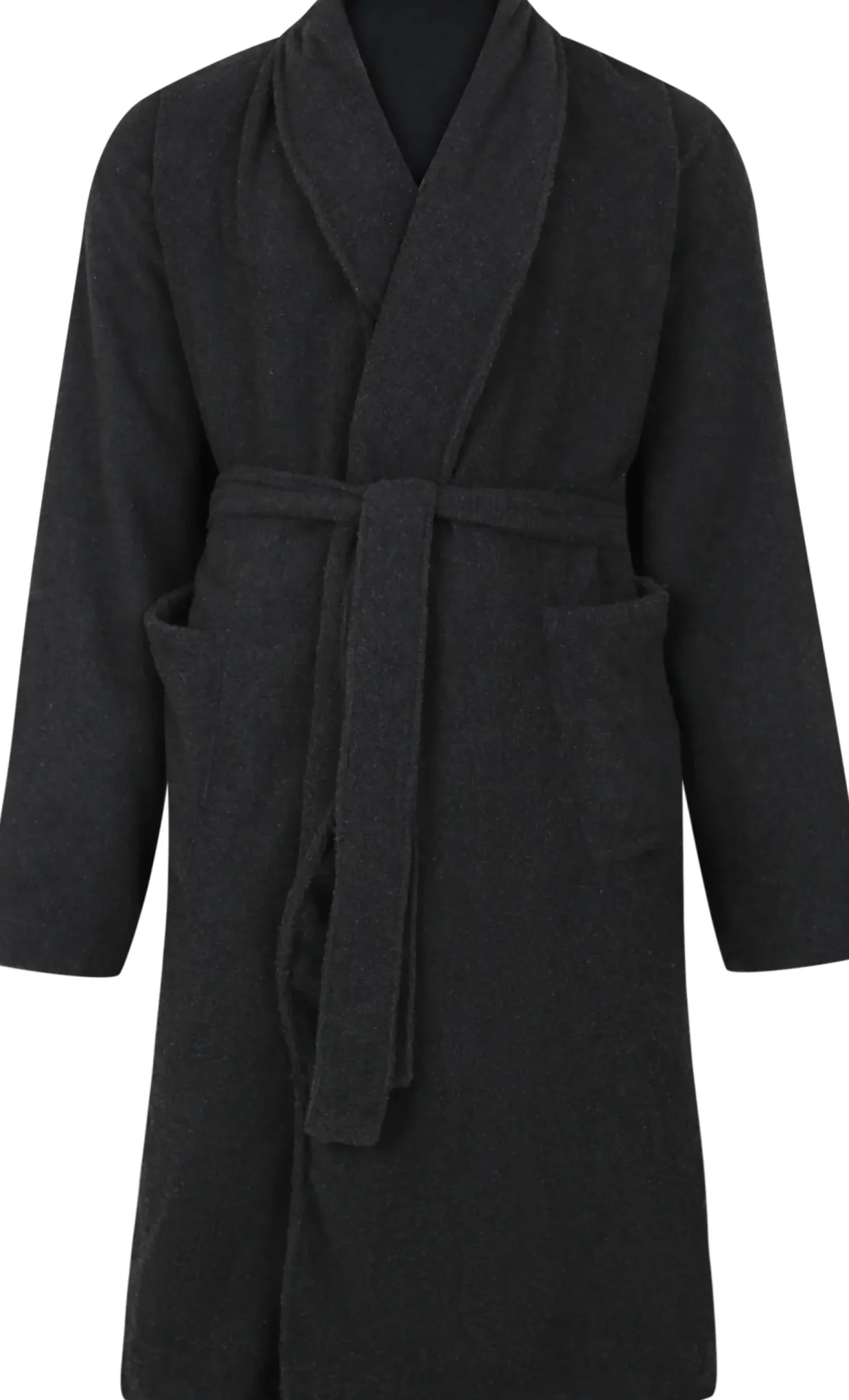 Bigdude Terry Towelling Dressing Gown Charcoal