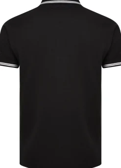 Bigdude Tipped Polo Shirt Black