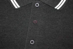 Bigdude Tipped Polo Shirt Charcoal