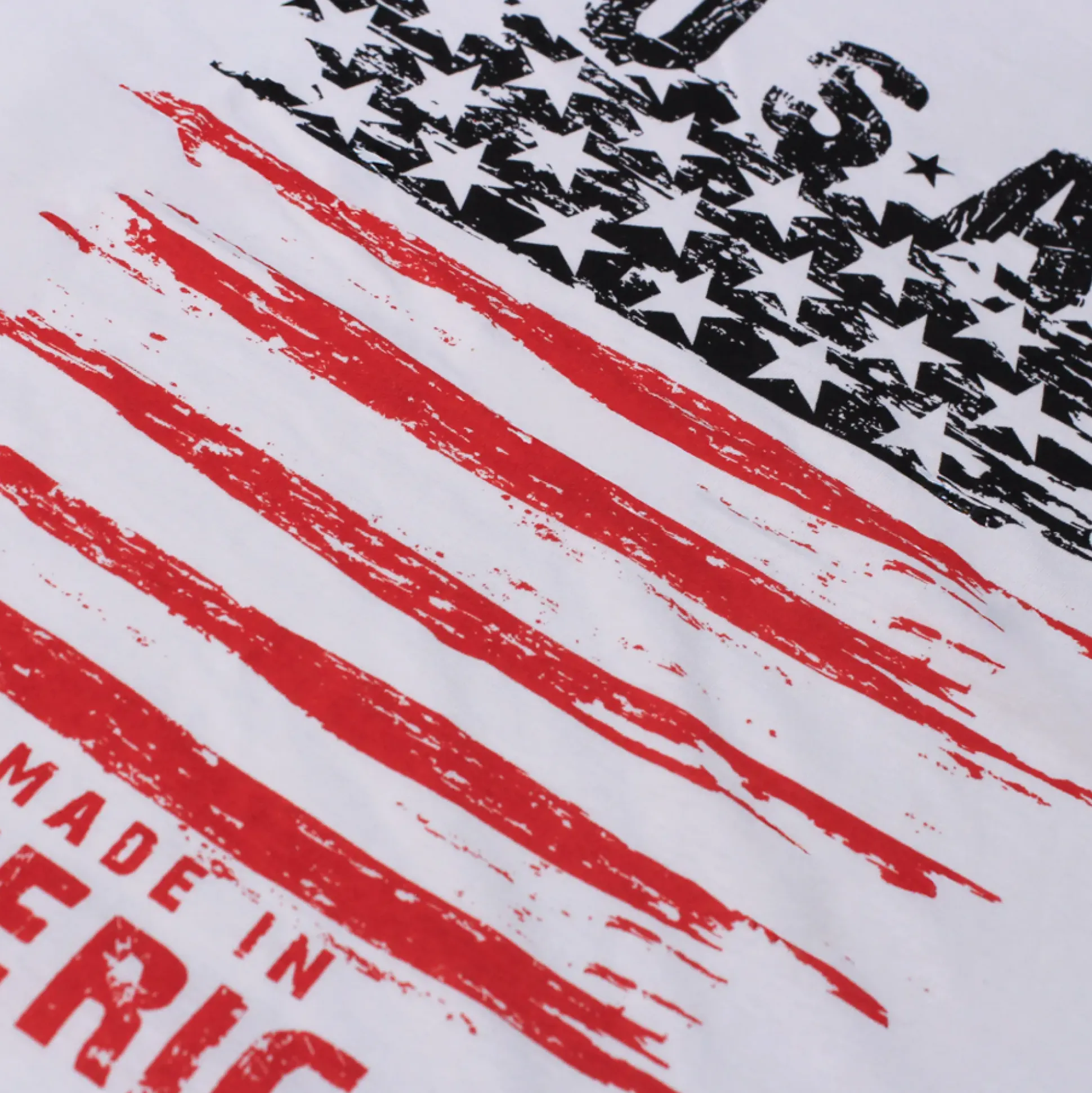 Bigdude USA Print T-Shirt White