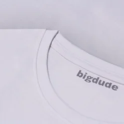 Bigdude USA Print T-Shirt White Tall